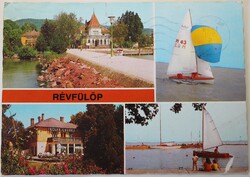 Képeslap, Balaton, Révfülöp, részletek (P12)