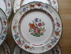 6 db angol Spode "Chinese Rose" porcelán lapostányér 26,5 cm