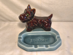 Zsolnay art deco fajansz szivarhamutál
