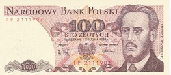 100    Złoty   1988   Lengyelország  A képen látható Szép Új állapotban