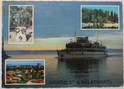 Képeslap, Balaton, részletek (P15)