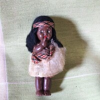 Vintage, ritka,  új-zélandi maori szuvenírm Wahine néger baba   2.