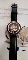 W/wear acéltokos skeleton automata karóra (Seiko NH70A szerkezet, 10ATM, 42mm)