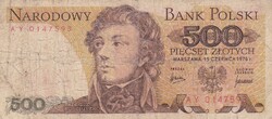 500   Złoty   1976   Lengyelország   A képen látható állapotban