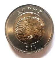 Etiópia bimetál 1 birr 2002 (AT15)