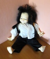 Régi ritka vintage ázsiai Karate / Kung-fu baba (Mieler Dolls – 39 cm) 1980-as évek-ből