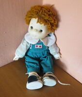 Régi ritka vintage 1980-as évekbeli "Ice Cream" kisfiú baba (Alvós szemű, 35 cm)