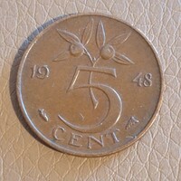 Hollandia 5 cent, 1948