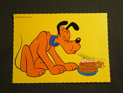 Képeslap,Walt Disney,rajzfilm,mesefigura,Pluto kutya, 1982-
