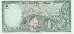 5   Livres    Libanon  A képen látható  Szép Új  állapotban