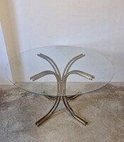 Mid century modern  olasz, rezezett étkezőasztal