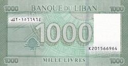 1.000   Livres    Libanon  A képen látható Szép Új állapotban