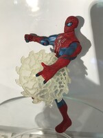 SPIDER MAN - ÚJ - PÓKEMBER - ANGLIÁBÓL - 15 x 9 cm - PÓKHÁLÓJA FOROG HA A LÁBÁT MOZGATJUK