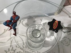 SPIDER MAN - ÚJ - PÓKEMBER - ANGLIÁBÓL - TÁSKADÍSZ 10 x 5 cm - LÁNC - 6 cm - KIHÚZHATÓ VISSZAUGRIK