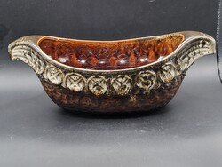 Bay Keramik "Viking Hajó" Fat Lava Kaspó / Tál (31x11 cm)