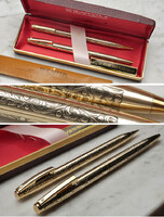 1970-es amerikai Sheaffer Imperial tollszett tokkal, hibátlan, új állapotban, tok, betét, 1 év gari