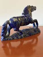 KÍNAI KÉZZEL FARAGOTT LAPIS LAZULI LÓ