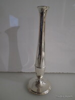 VÁZA - JELZETT - ANGOL - EZÜSTÖZÖTT TÖMÖR  - REGGELIZŐ TÁLCÁRA - 19 x 7 cm - CSAK TISZTÍTÁST IGÉNYEL