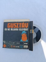 Ritka retro Gusztáv és az állami elefánt 8mm-es filmtekercs dobozában