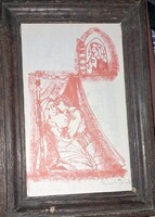 Szántó Piroska (1913–1998): Figurális illusztráció – szita,,II.