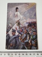 -AX791- Hadsegélyező Erzsébet királyné Sissi 1914 tábori posta katonai Levél képeslap levelezőlap