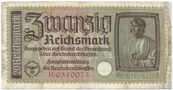 20 reichsmark reichsmárka 1939-1945 Németország 2.