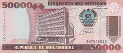 50.000  Meticas  1993  Mozambik   A képen látható Szép Új állapotban