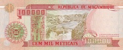 100.000  Meticas  1993  Mozambik   A képen látható Szép Új állapotban