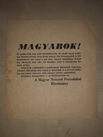 MAGYAROK! Ne gyalázzátok meg szent forradalmunkat ﻿ - 1956 Röplap