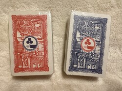 Retro Römi / Bridzs kártya dupla pakli (2x55 lap) - Teljesen bontatlan!