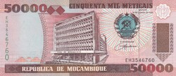 50.000  Meticas  1993  Mozambik   A képen látható Szép Új állapotban