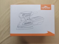 Topshak TS-SD1 elektromos rezgőcsiszoló, 12 db-os csiszolópapírral