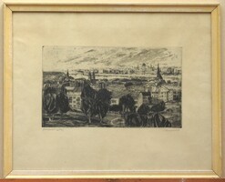 (K) Blahos Rudolf (1917 – 1986) : Budapesti látkép