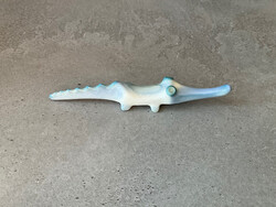 Aquincum porcelàn, aqua festésű krokodil.