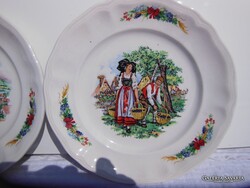 LUNÉVILLE - 1880 - 1922 - évig gyártott - TÁNYÉR - FRANCIA  - 20 cm - PORCELÁN