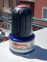 Retro paper stationery: Rotring artistic blue ink