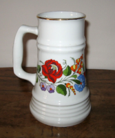 Gyönyörű KALOCSAI KÉZZEL FESTETT PORCELÁN KORSÓ