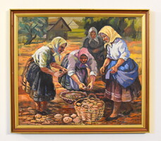 Harangozó Miklós (1937-2014) - Burgonyaszedők