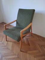 Ikonikus retro fakarfás mid century retro fotel az 1960-as évekből (Heczendorfer László)