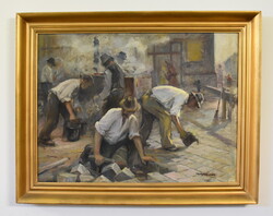 Várdeák Ferenc (1897-) - Kövezők