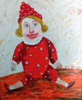 Für Emil: Dolly bohóc - festmény 2024-ből