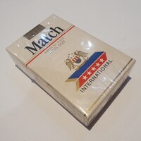 Retro halálmenő régi bontatlan match szivarka cigaretta dohány trafikárú szocreál