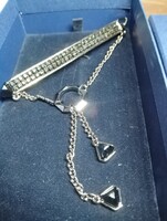 Eredeti Swarovski Crystal Bar láncos bross / kitűző eladó