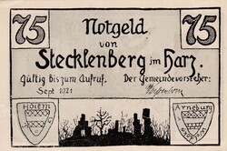 75 Pfennig 1921   Németország   A képen látható állapotban