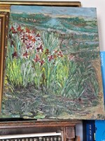 JÁK PÉTER 2026 o/v 60X 80cm HARC A SÖTÉTSÉGGEL ( SZEM-MŰTÉT ELŐTT A MOCSÁRNÁL IRISZEKKEL)