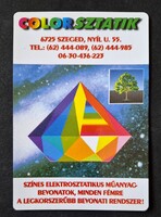 COLORSZTATIK Szeged kártyanaptár 1998
