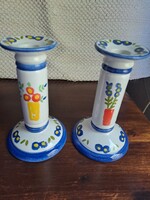 Antik japán Noritake RC (Nippon) kézzel festett gyertyatartó pár – Hibátlan!