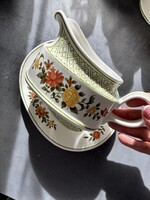 Ritka! Villeroy & Boch Summerday mintájú vintage szószos tál aljával