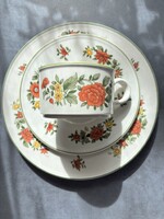 Villeroy&Boch Summer Day reggeliző szett csésze és kistányér, trió