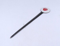 2B207 Régi tűzzománc fejes ezüstözött levélnyitó kés 19.5 cm
